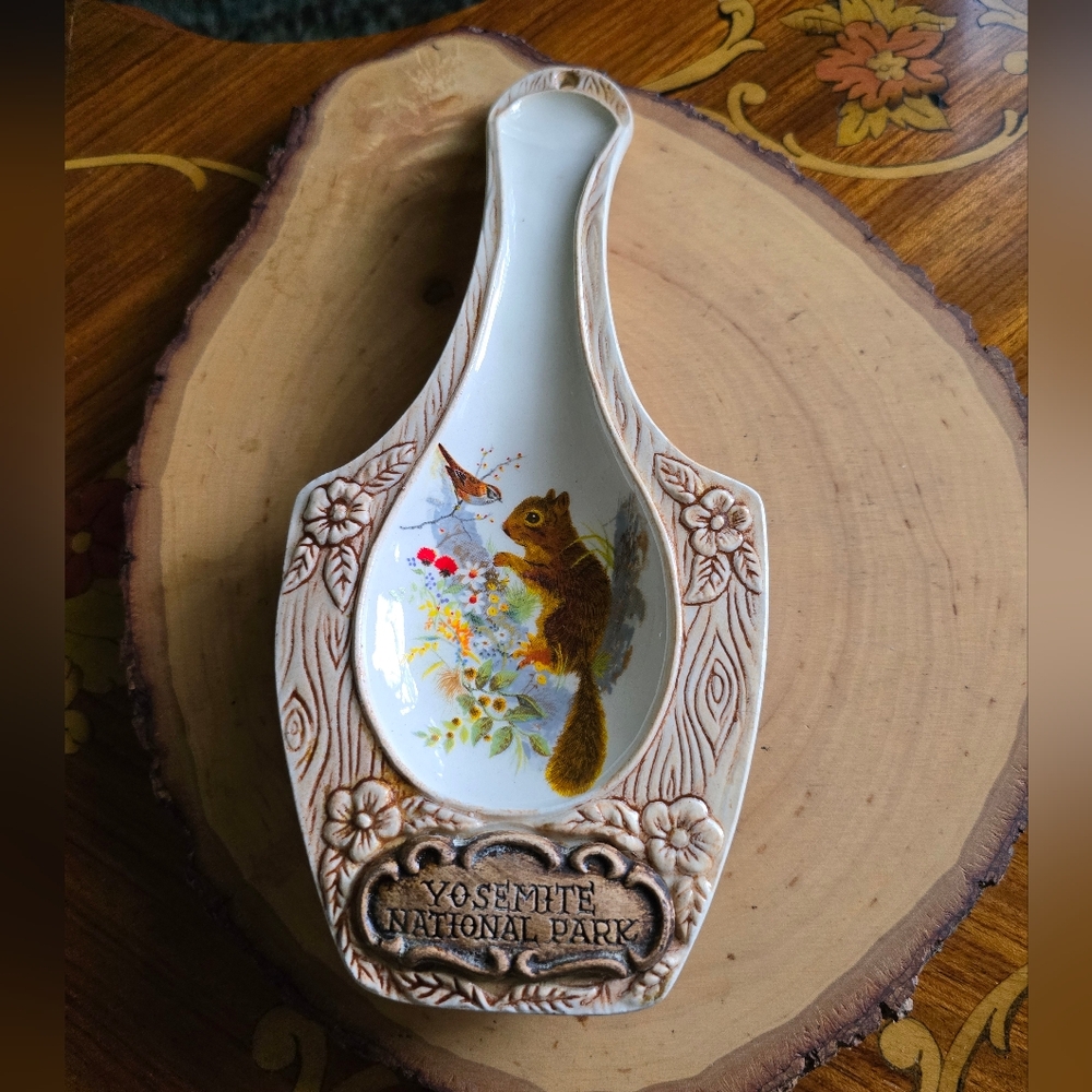Vintage Yosemite national park spoon rest